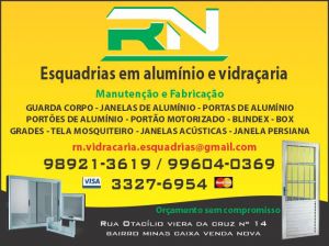 RN Esquadrias em Alumínio e Vidraçaria